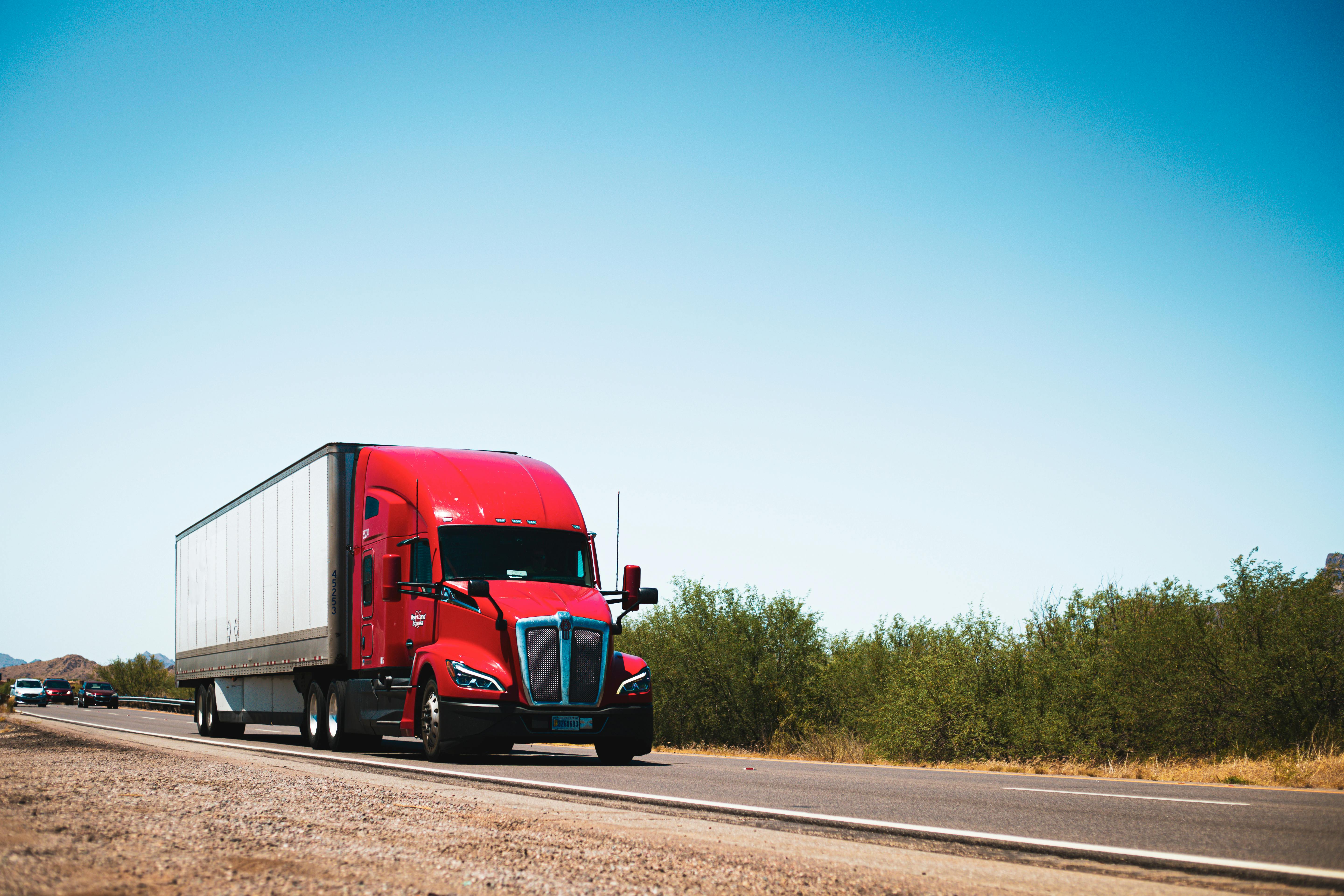 Semi-truck waiting at a shipping dock for loading detention